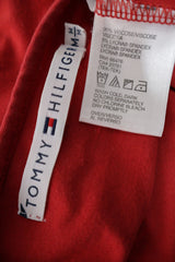 Top Tommy Hilfiger roșu mărime M etichetă mărime și compoziție second-hand premium