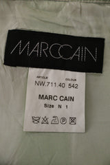 Fusta Marc Cain verde, negru, alb, gri mărime S etichetă mărime și compoziție second-hand premium