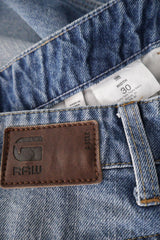Fusta G-STAR RAW albastru mărime M etichetă mărime și compoziție second-hand premium