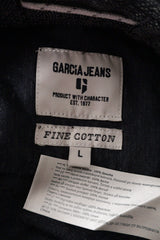 Camasa Garcia Jeans bleumarin mărime L etichetă mărime și compoziție second-hand premium