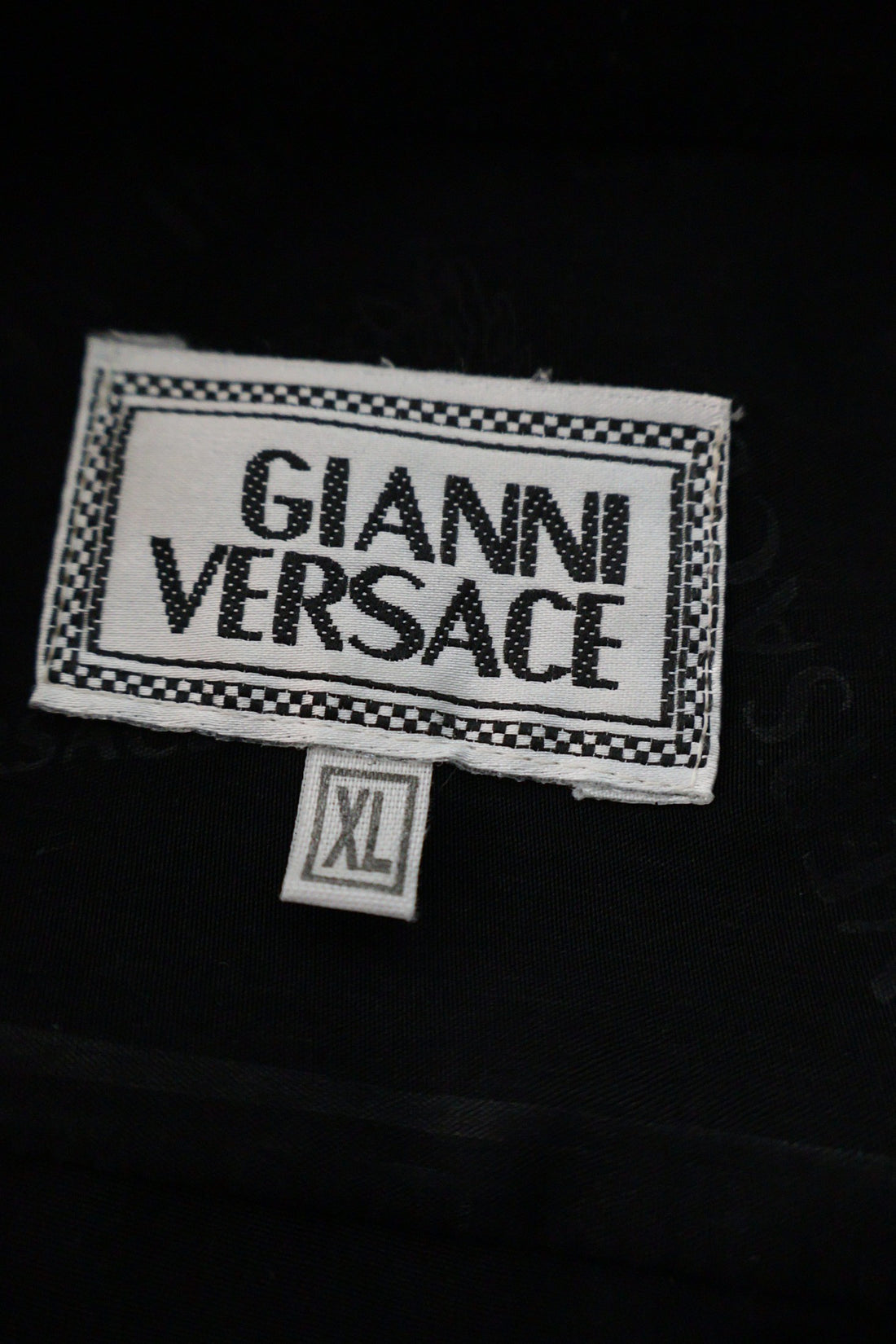 Camasa Gianni Versace negru mărime XL etichetă mărime și compoziție second-hand premium