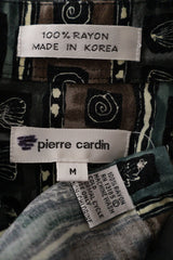 Camasa Pierre Cardin multicolor mărime M etichetă mărime și compoziție second-hand premium