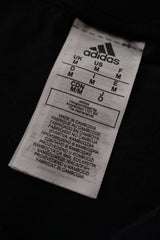 Tricou adidas negru, albastru mărime M etichetă mărime și compoziție second-hand premium