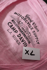 Tricou Camp David roz mărime XL etichetă mărime și compoziție second-hand premium