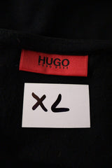 Tricou HUGO negru mărime XL etichetă mărime și compoziție second-hand premium