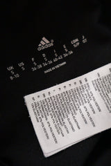 Colanti 2/3 adidas negru cu accente mov/lila mărime S etichetă mărime și compoziție second-hand premium