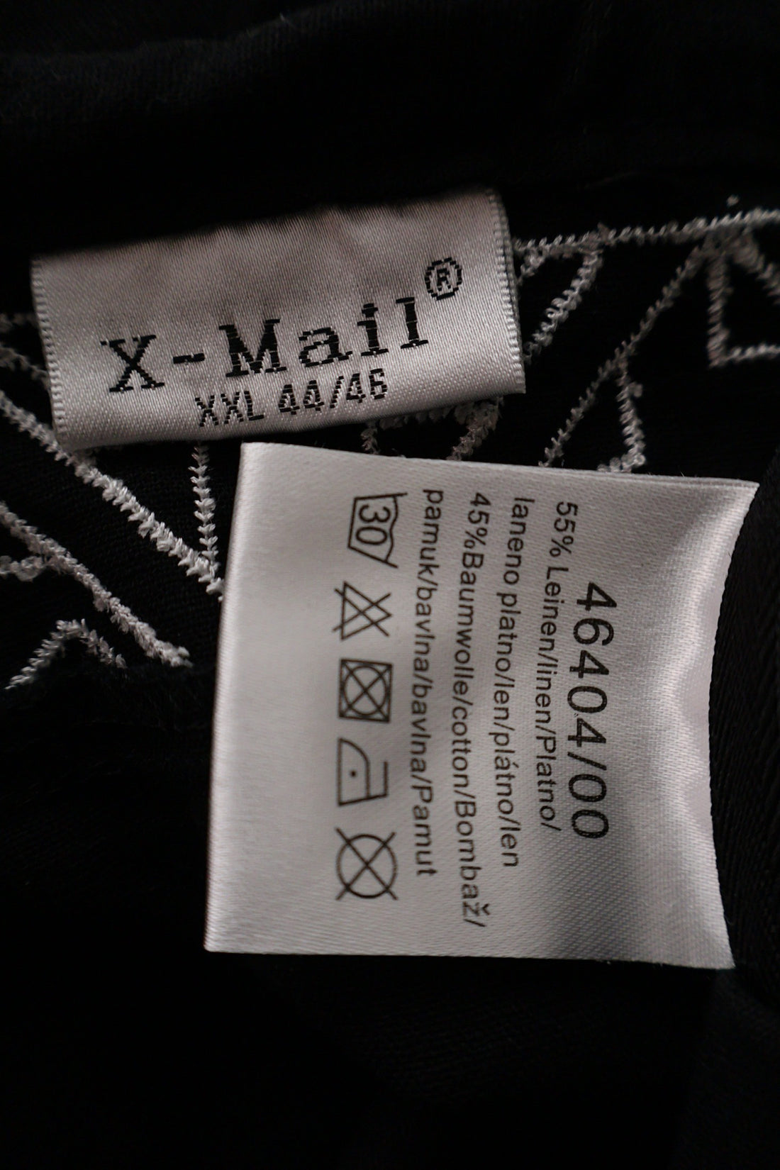 Fusta Alte branduri negru mărime XXL etichetă mărime și compoziție second-hand premium