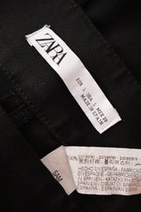 Pantaloni ZARA negru mărime L etichetă mărime și compoziție second-hand premium