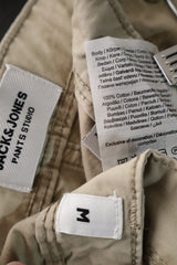 Pantaloni scurti Jack&Jones bej mărime M etichetă mărime și compoziție second-hand premium