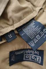 Pantaloni scurti Ralph Lauren bej mărime M etichetă mărime și compoziție second-hand premium