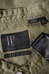 Camasa JP 1880 verde kaki mărime 4XL+ etichetă mărime și compoziție second-hand premium