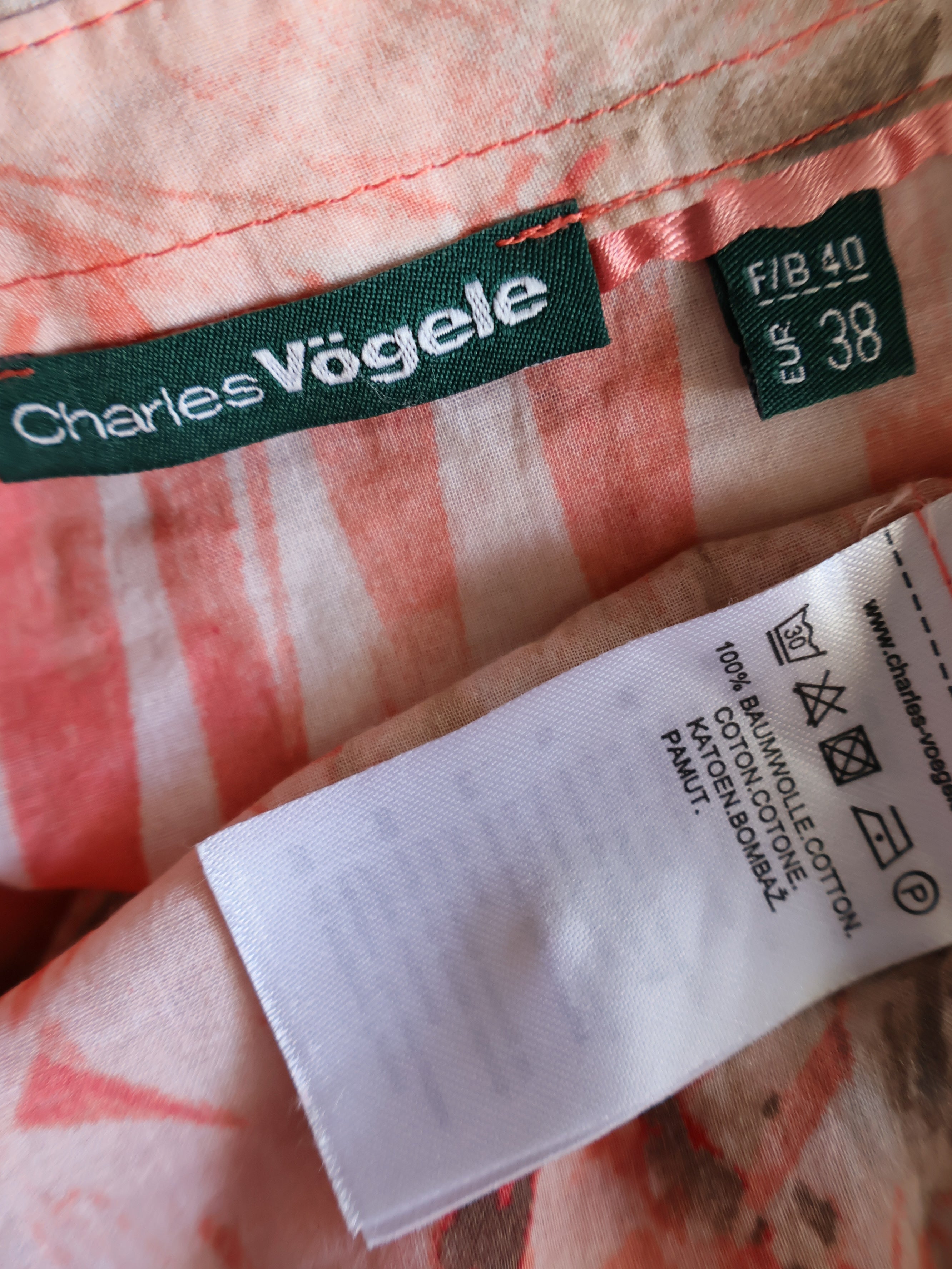 Eticheta marime si compozitie - Camasa Charles Voegele - M - Femei