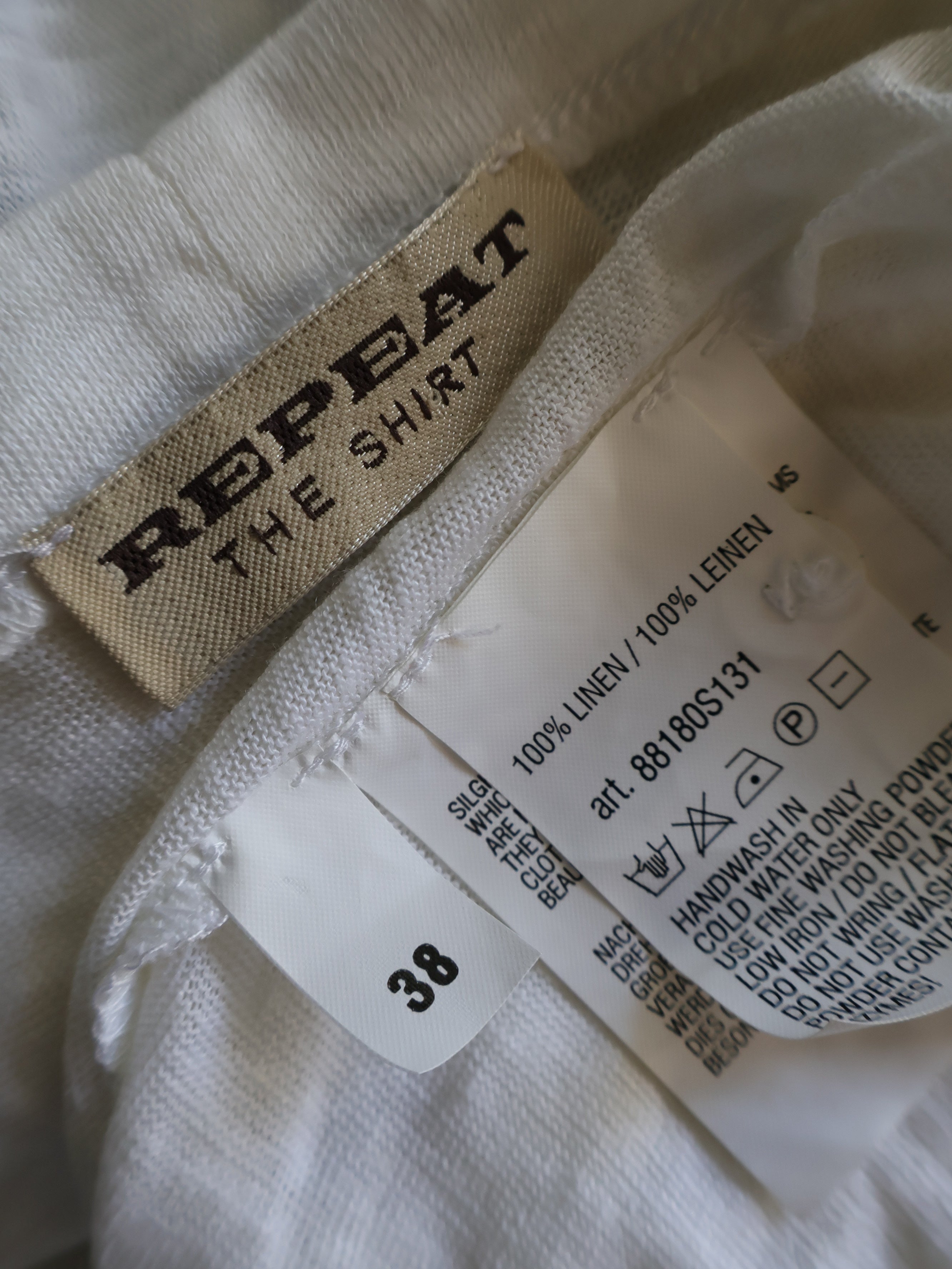 Eticheta marime si compozitie - Tricou Rrepeat - M - Femei