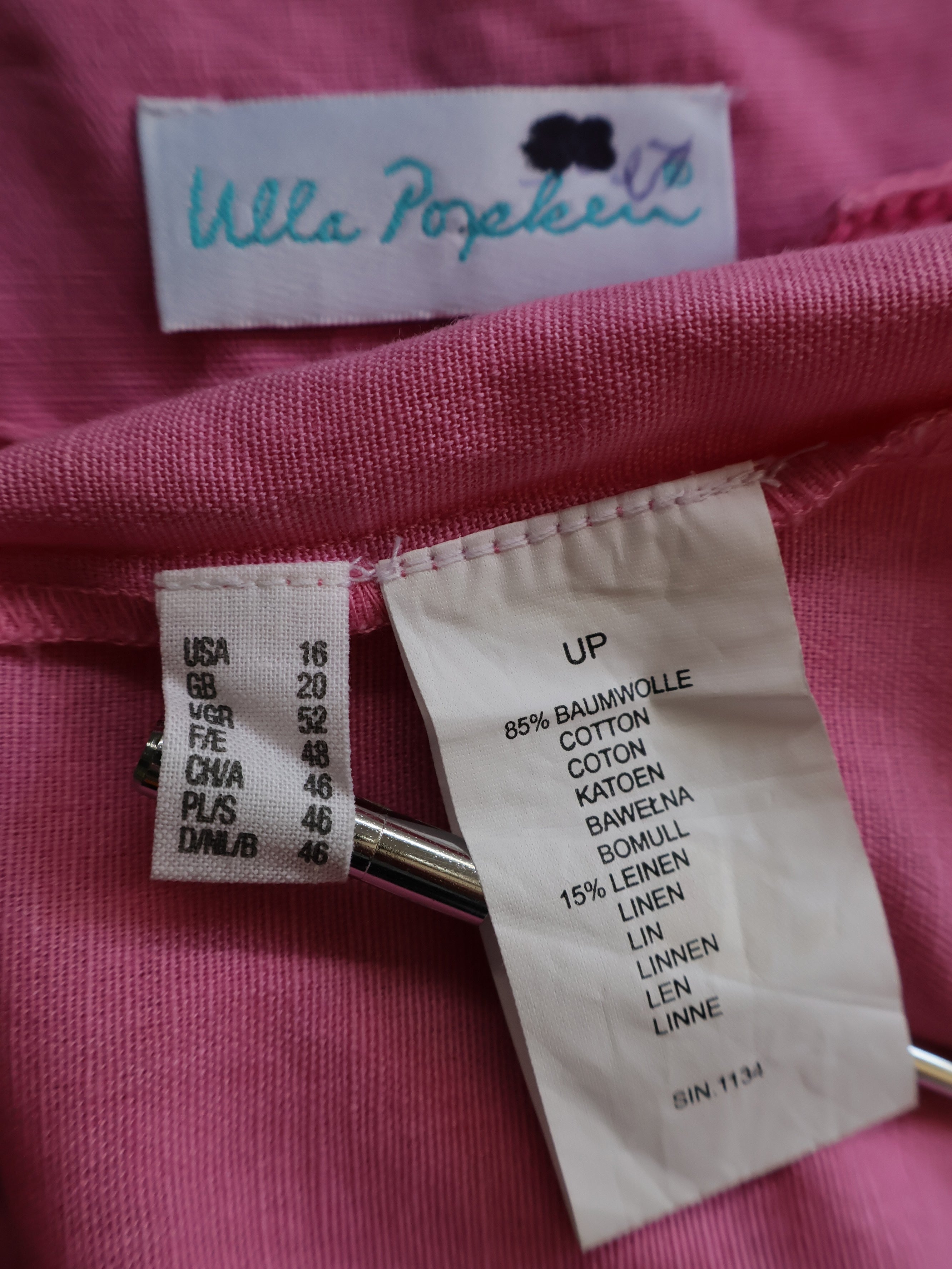 Eticheta marime si compozitie - Vesta Ulla Popken - 4XL - Femei