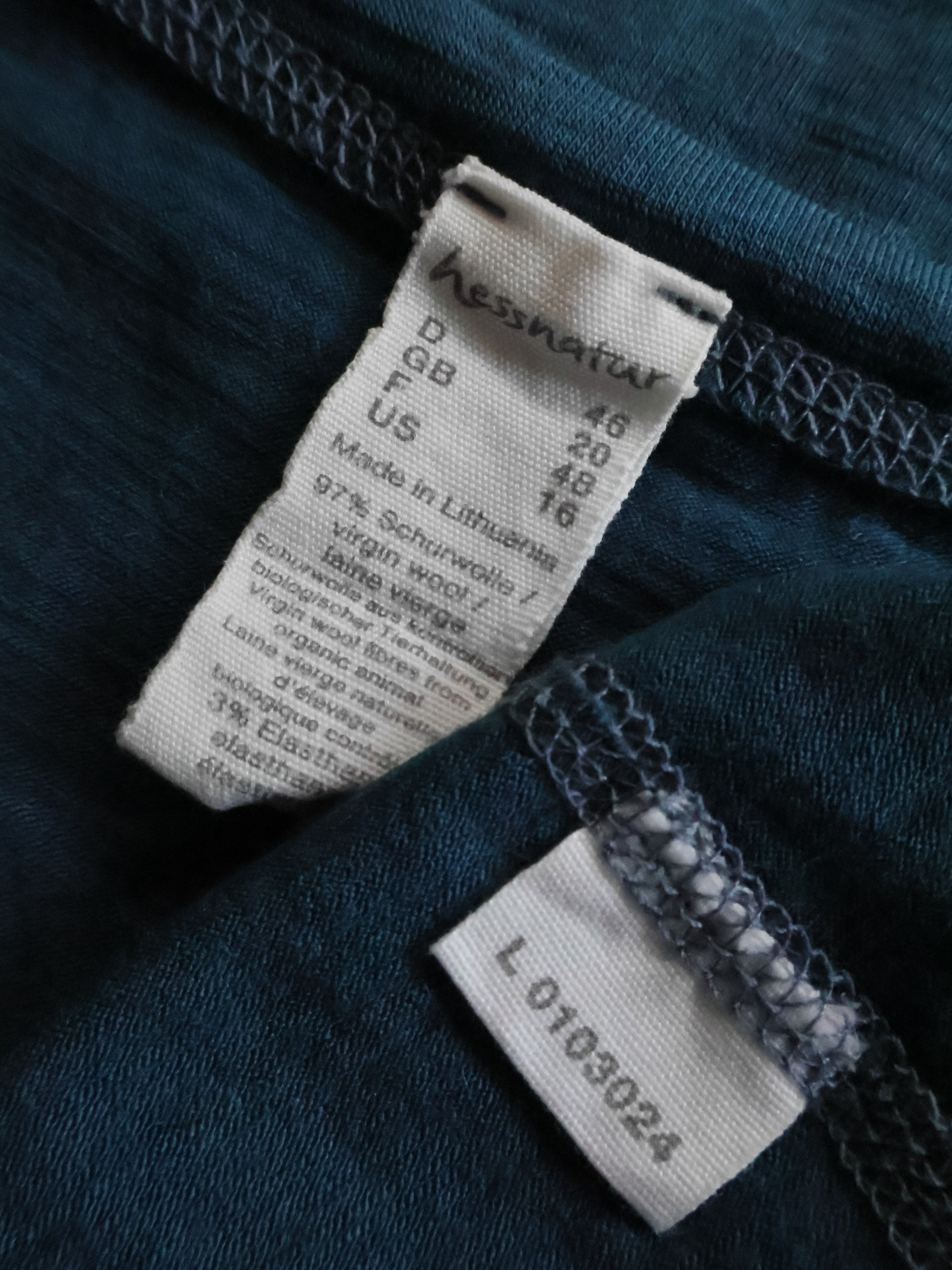 Eticheta marime si compozitie - Tricou Premium - XL - Femei