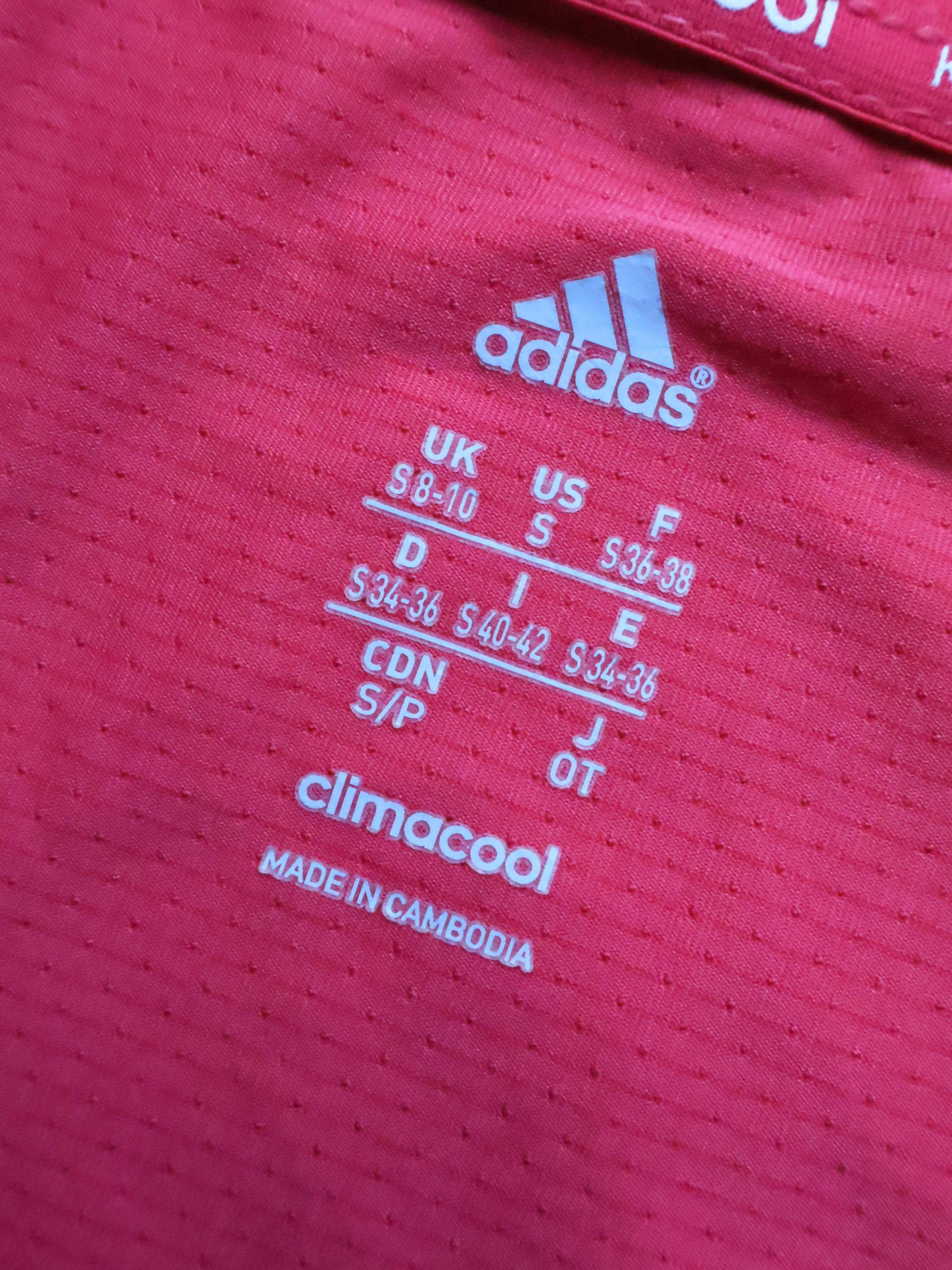 Eticheta marime si compozitie - Maieu adidas - S - Femei