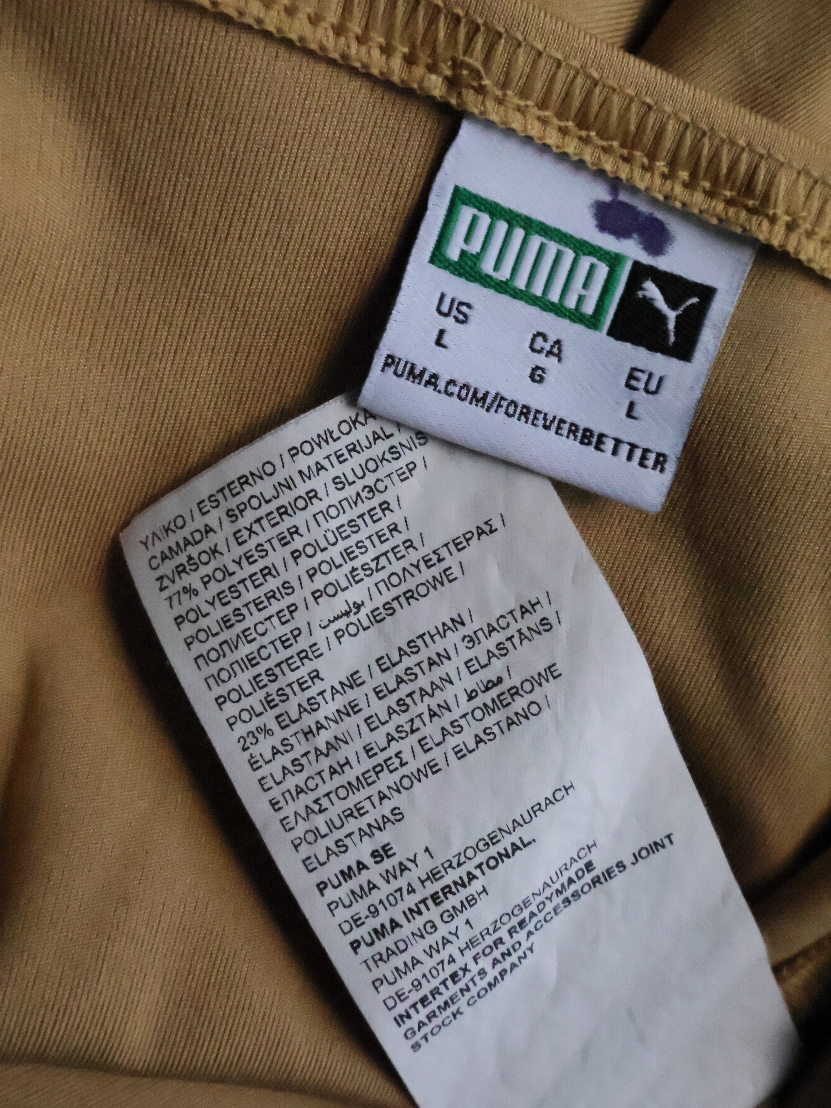 Eticheta marime si compozitie - Top PUMA - L - Femei