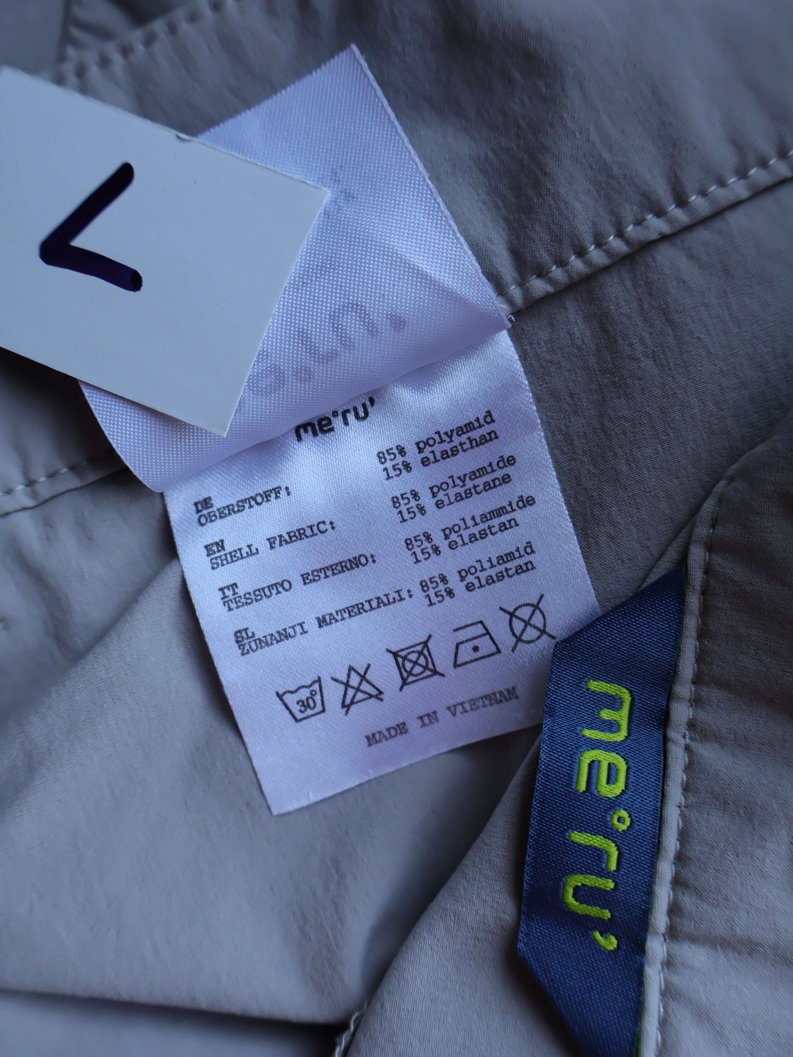 Eticheta marime si compozitie - Pantaloni 2/3 me'ru' - L - Femei