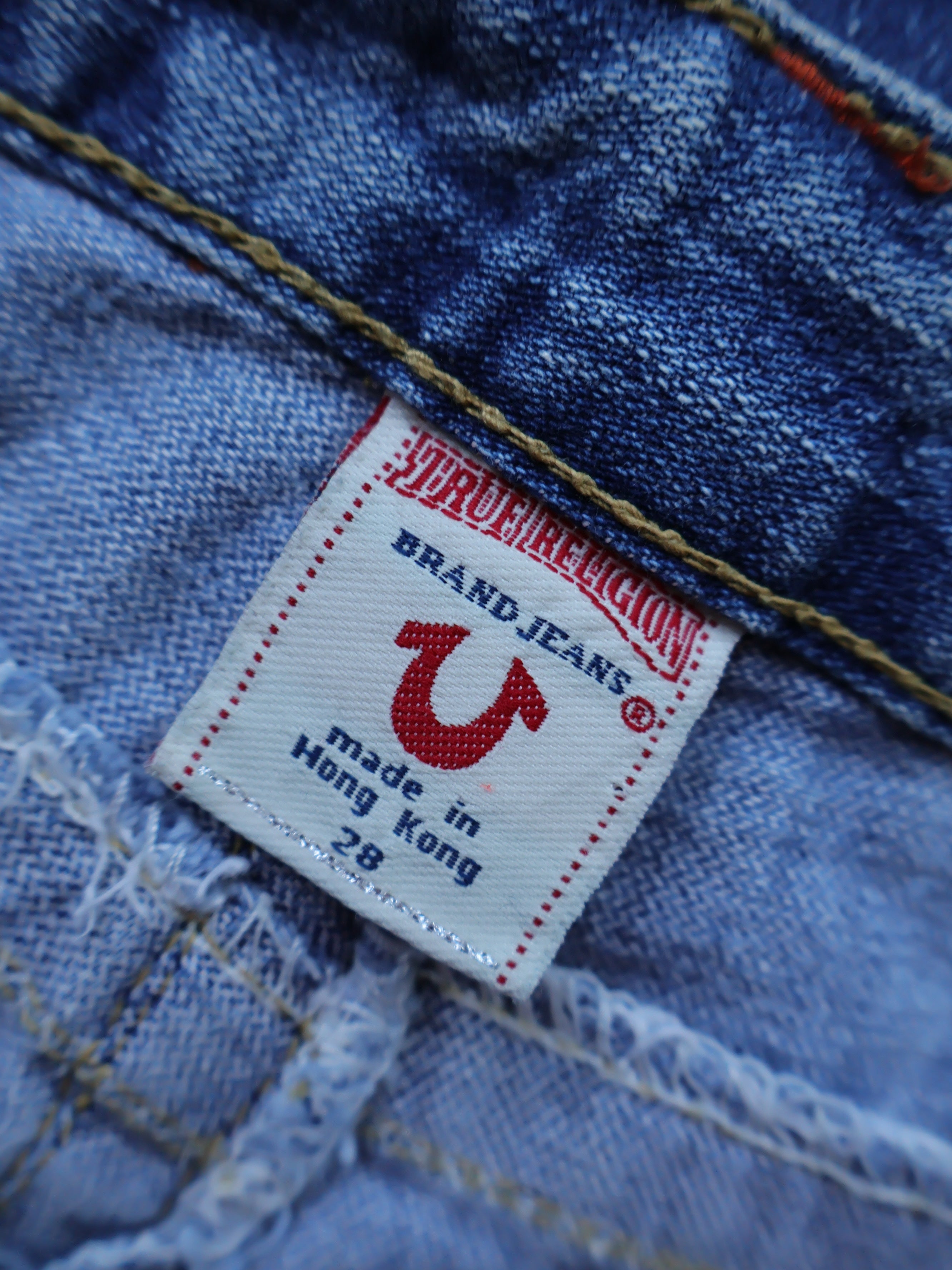 Eticheta marime si compozitie - Blugi scurti True Religion - M - Femei
