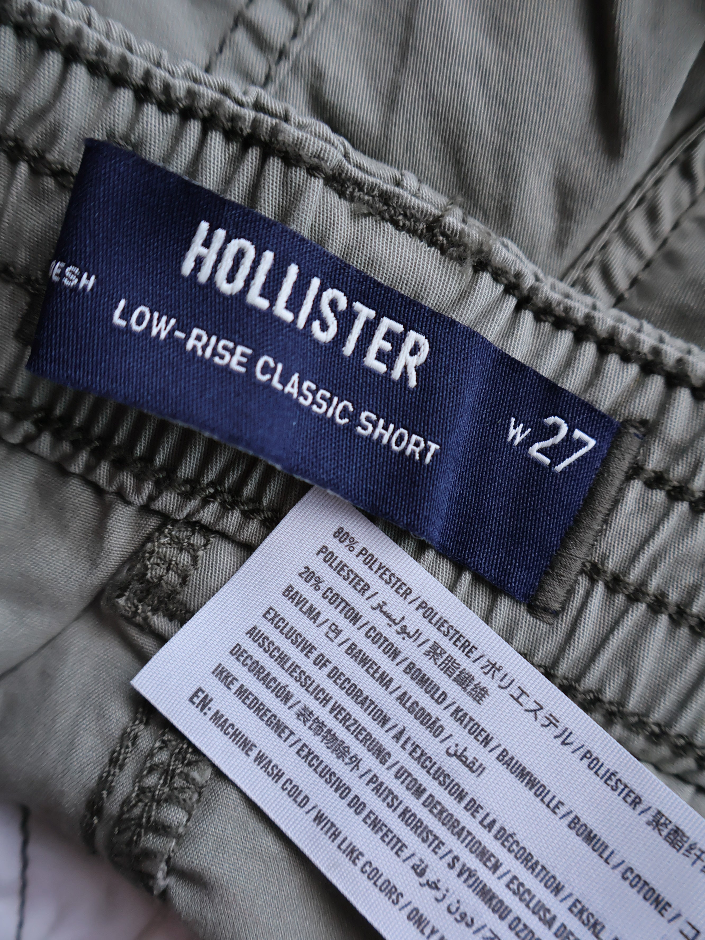 Eticheta marime si compozitie - Blugi Hollister - W27 - Femei