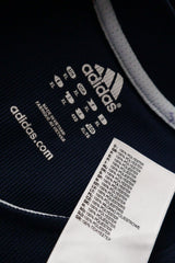 Tricou Adidas bleumarin mărime XL etichetă mărime și compoziție second-hand premium