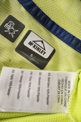 Tricou McKINLEY galben fluorescent mărime S etichetă mărime și compoziție second-hand premium