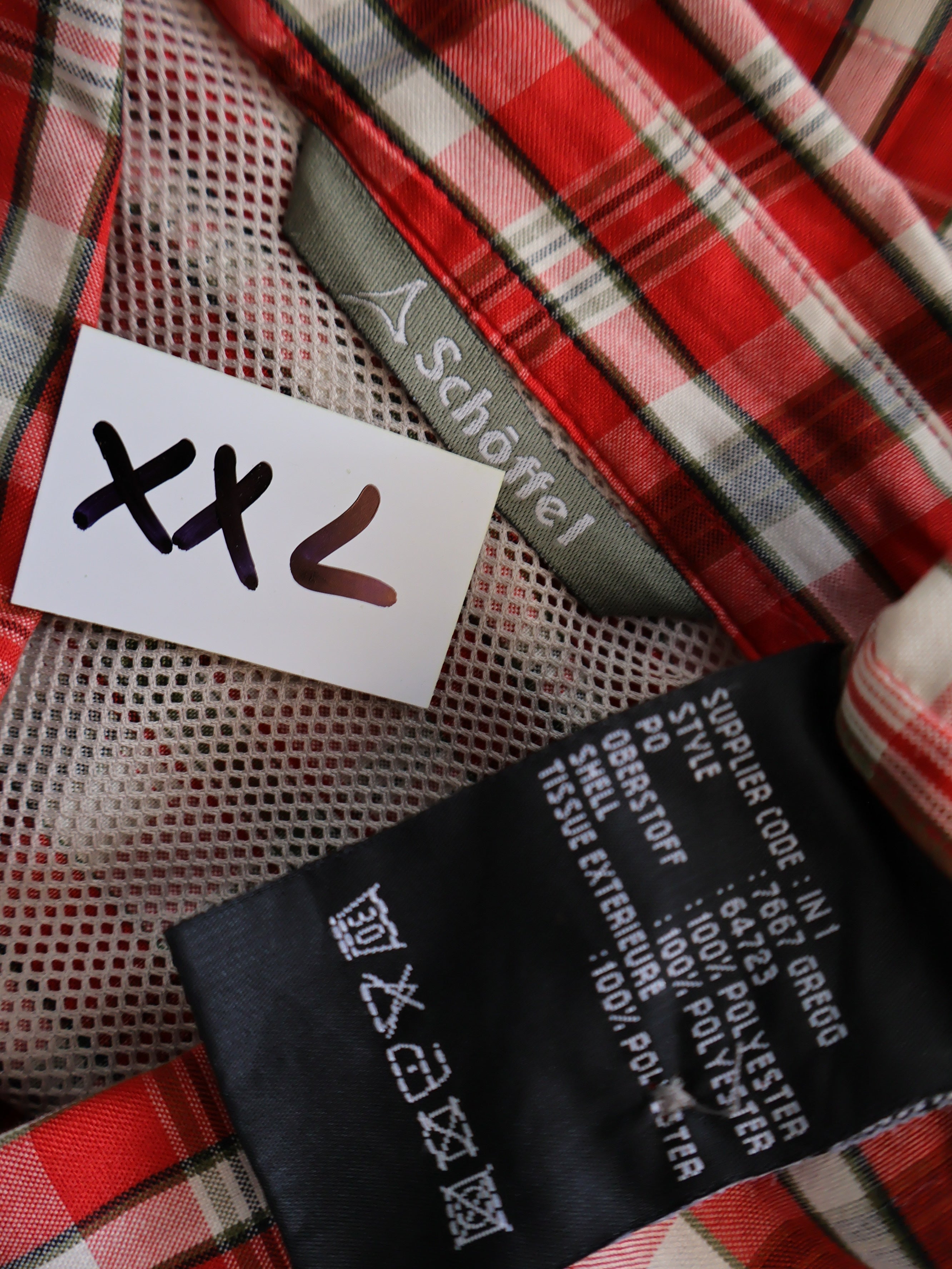 Eticheta marime si compozitie - Camasa Schoffel - XXL - Barbati