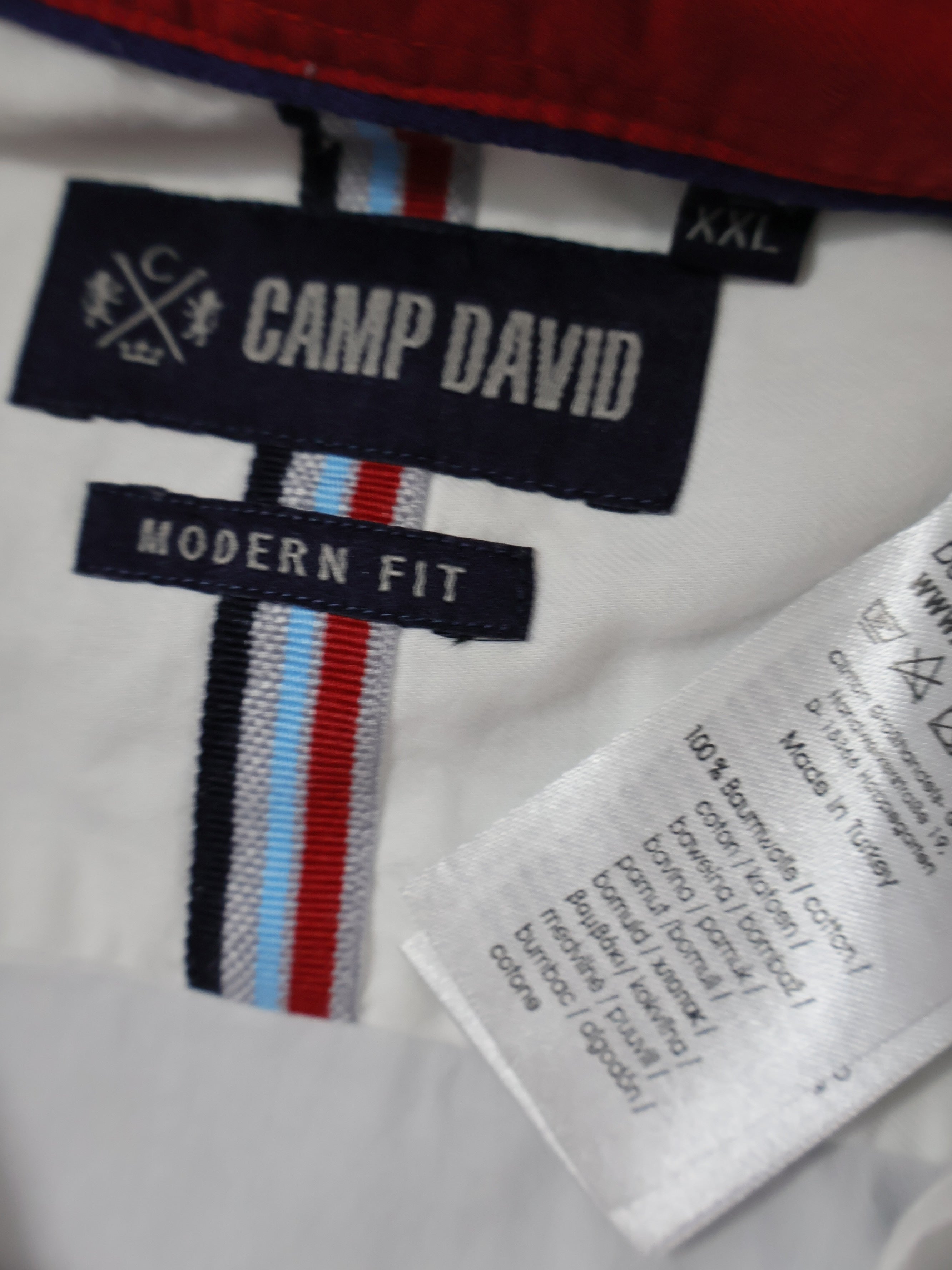 Eticheta marime si compozitie - Camasa Camp David - XXL - Barbati