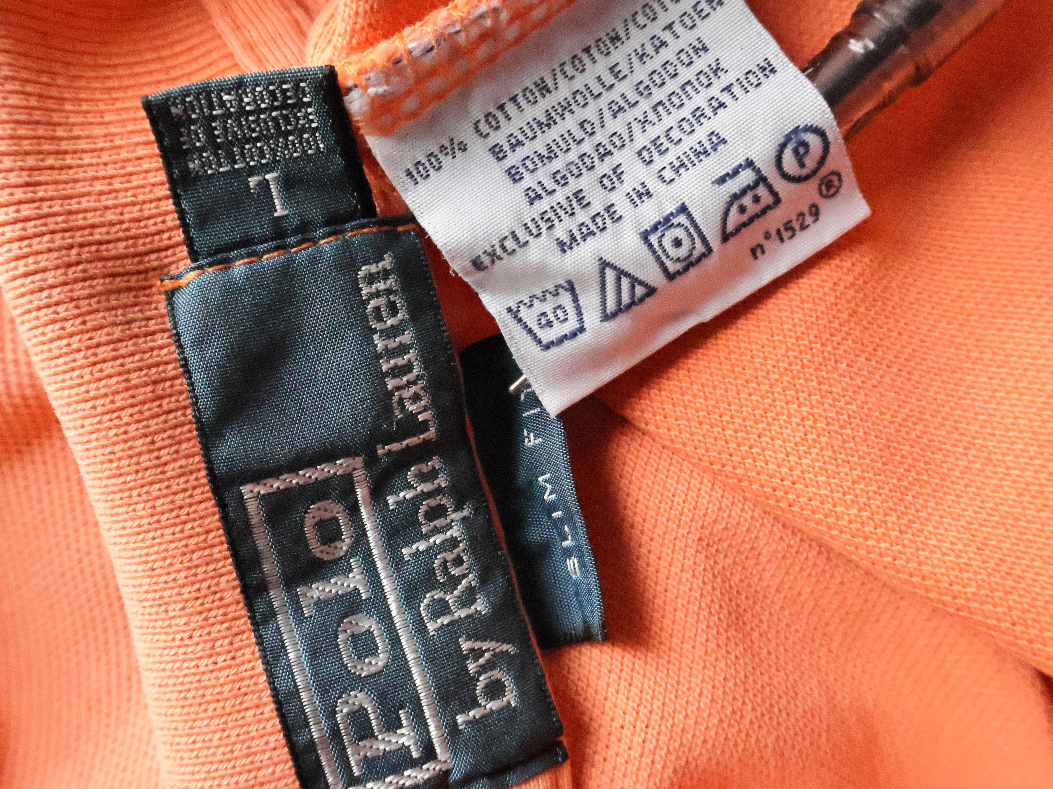 Eticheta marime si compozitie - Tricou Ralph Lauren - L - Barbati