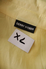 Camasa Gerry Weber galben pal mărime XL etichetă mărime și compoziție second-hand premium