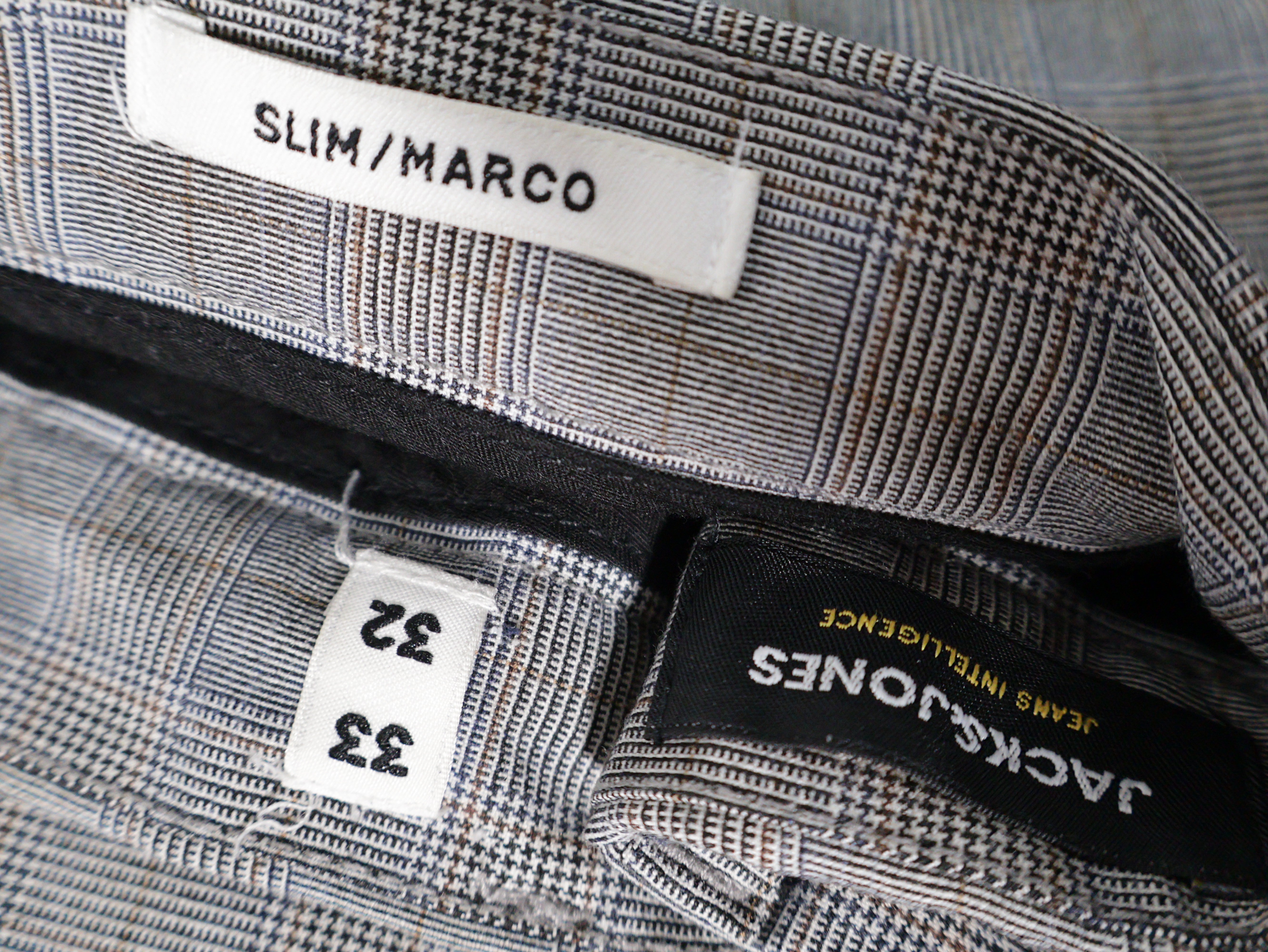 Eticheta marime si compozitie - Pantaloni JACK&JONES - W33 - Barbati