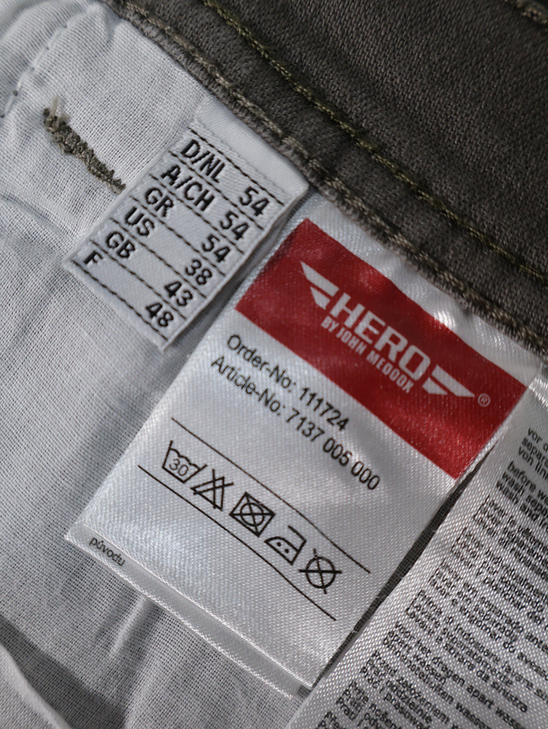 Eticheta marime si compozitie - Pantaloni scurti Alte Branduri - XL - Barbati