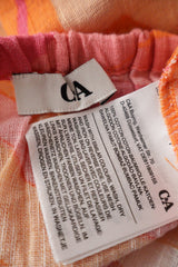 Fusta C&A portocaliu, roz, galben, crem mărime M etichetă mărime și compoziție second-hand premium