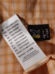 Eticheta marime si compozitie (rotita dreapta) - Cămașă SALEWA portocaliu pastel cu carouri – L – Femei