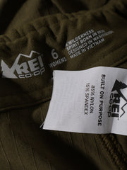 Eticheta marime si compozitie (rotita dreapta) - Pantaloni Alte branduri kaki din material elastic – M – Femei