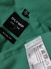 Eticheta marime si compozitie (rotita dreapta) - Cămașă OLYMP verde mentă – XS – Bărbați
