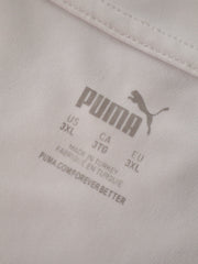Eticheta marime si compozitie (rotita dreapta) - Tricou PUMA alb cu imprimeu sport – 3XL – Bărbați