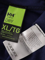 Eticheta marime si compozitie (rotita dreapta) - Bluză Helly Hansen bleumarin cu finisaje tehnice – XL – Bărbați