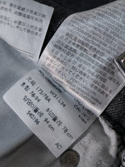 Eticheta marime si compozitie (rotita dreapta) - Blugi scurți denim gri inchis cu croiala dreapta – Levi's – S – Bărbați