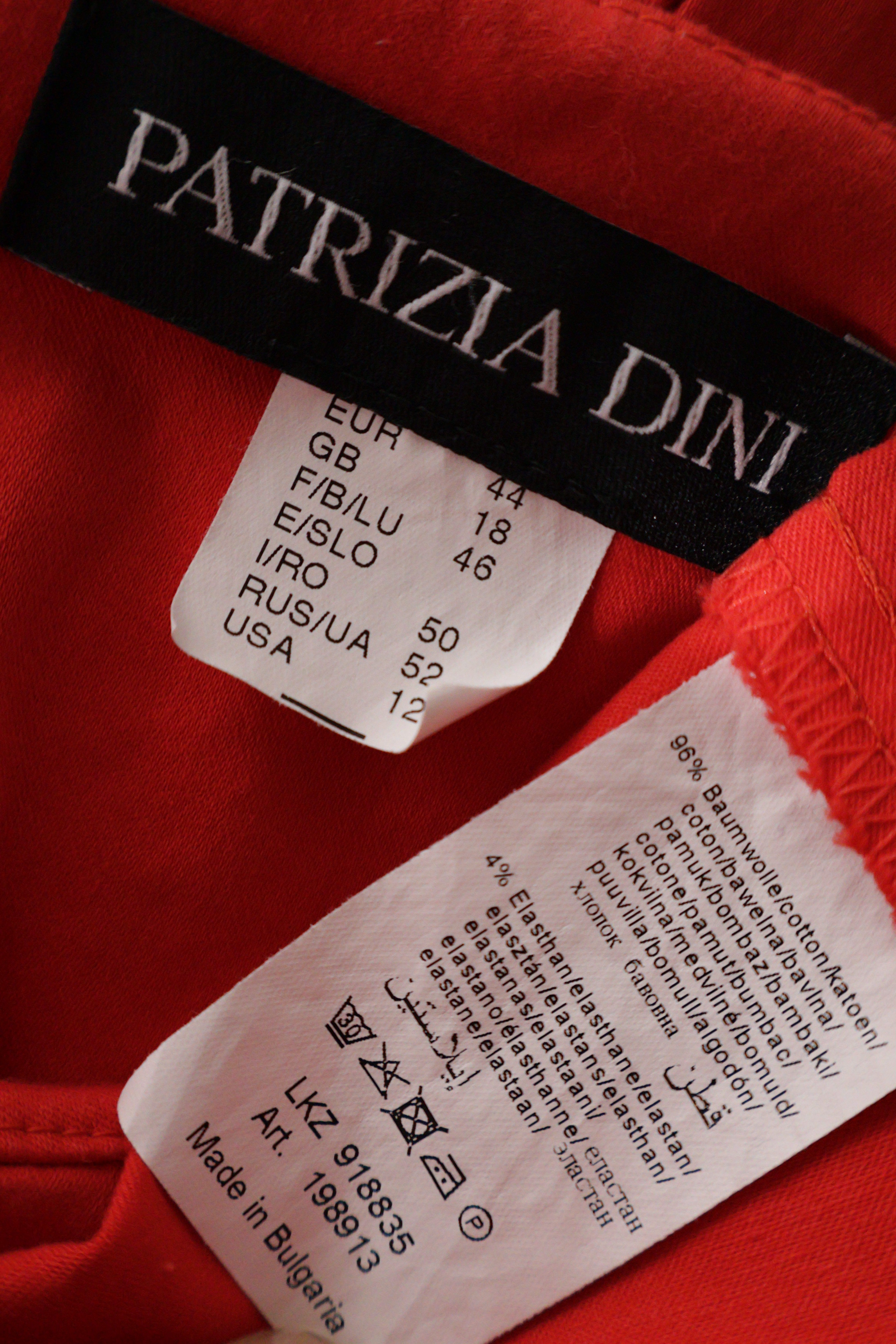 Eticheta marime si compozitie (rotita dreapta) - Rochie - Premium corai din bumbac cu pliseu – L – Femei