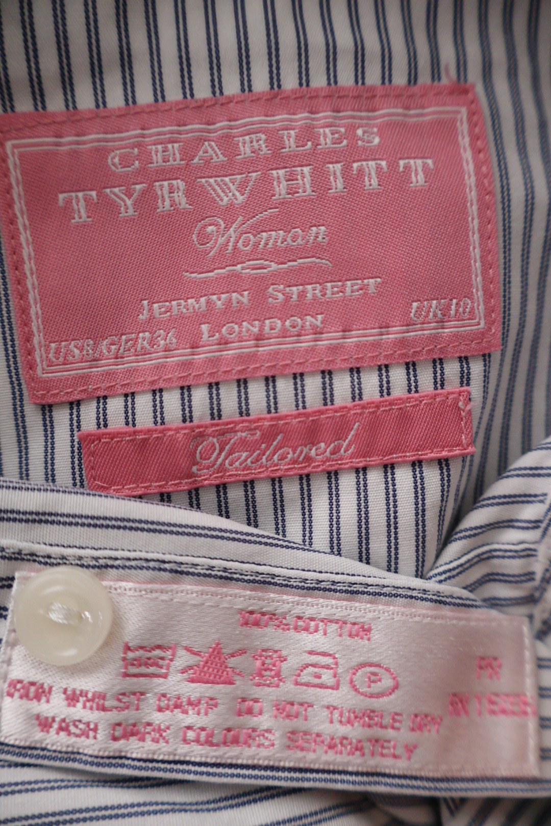 CHARLES TYRWHITT – cămașă – etichetă – second-hand premium