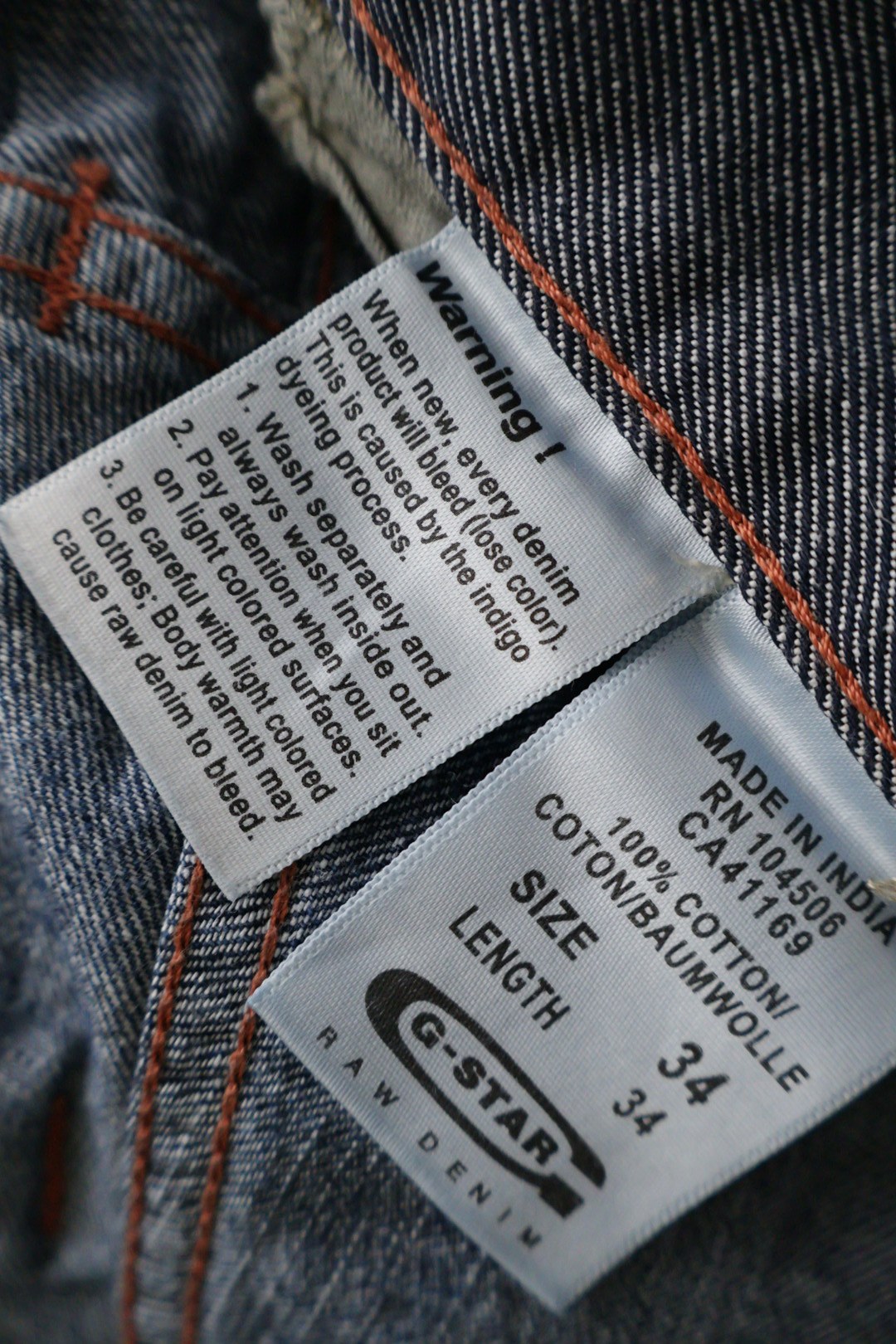 G-STAR – blugi – etichetă – second-hand premium
