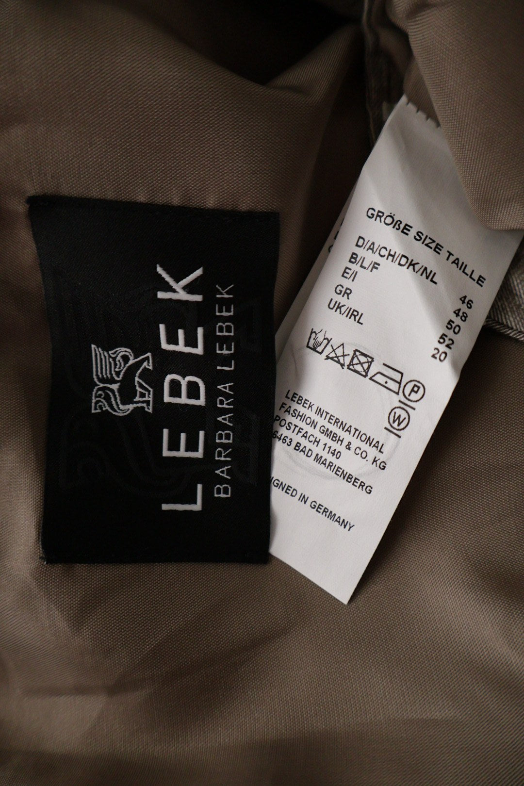 Barbara Lebek – sacou – etichetă – second-hand premium