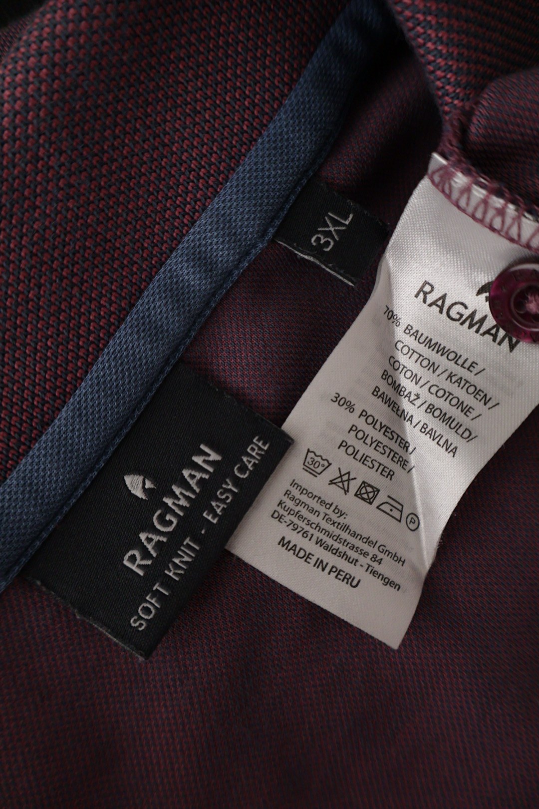 RAGMAN – tricou – etichetă – second-hand premium