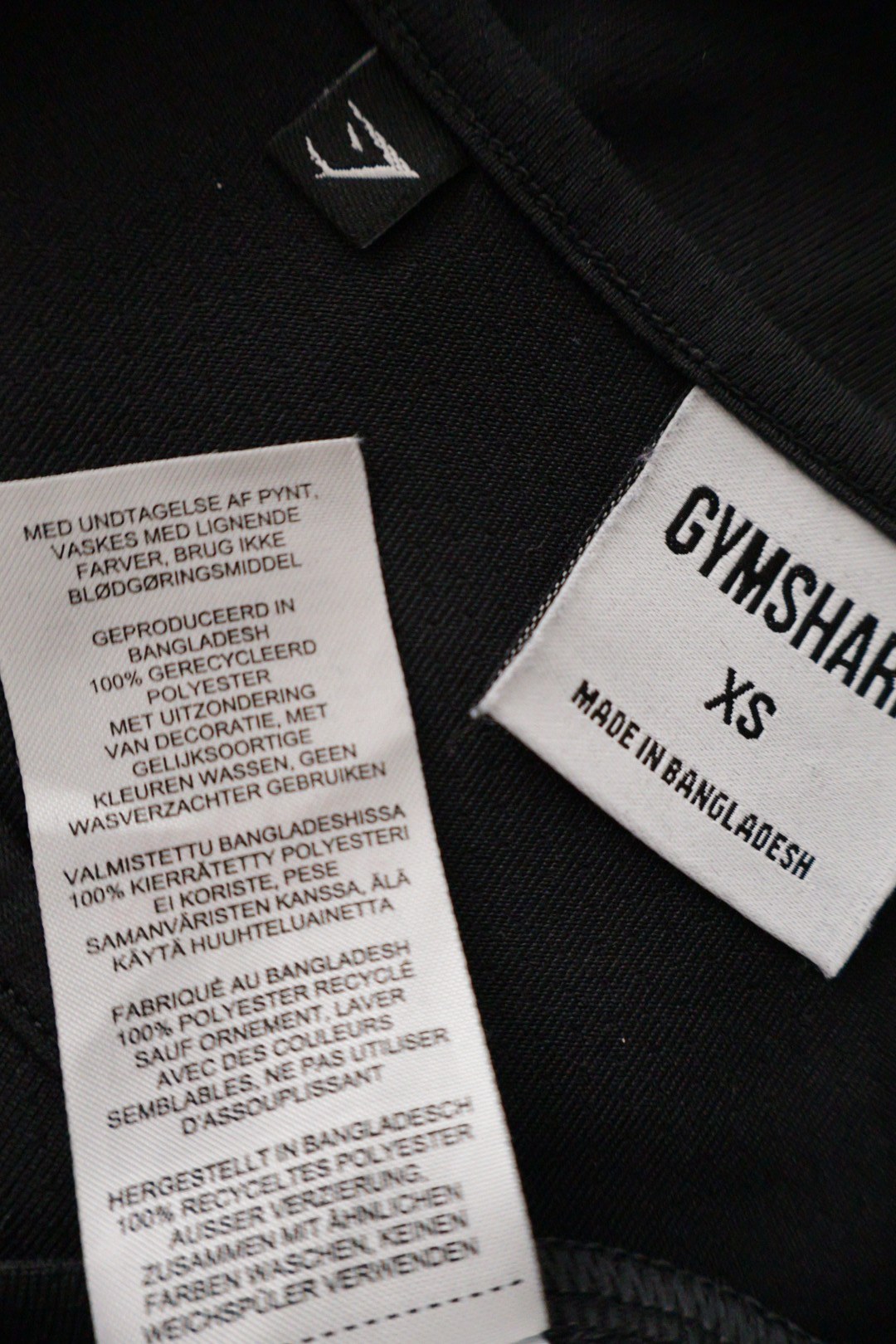 Gymshark – tricou – etichetă – second-hand premium