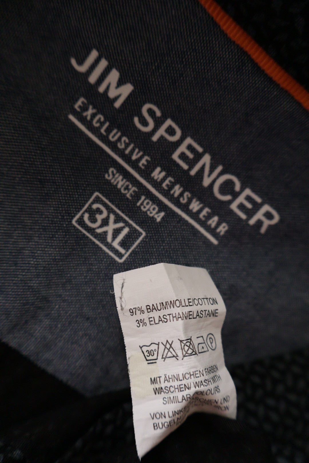 Jim Spencer – cămașă – etichetă – second-hand premium