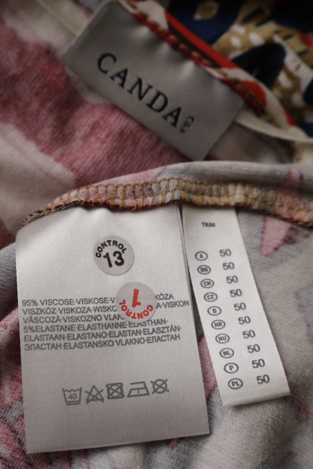 CANDA – bluză – etichetă – second-hand premium