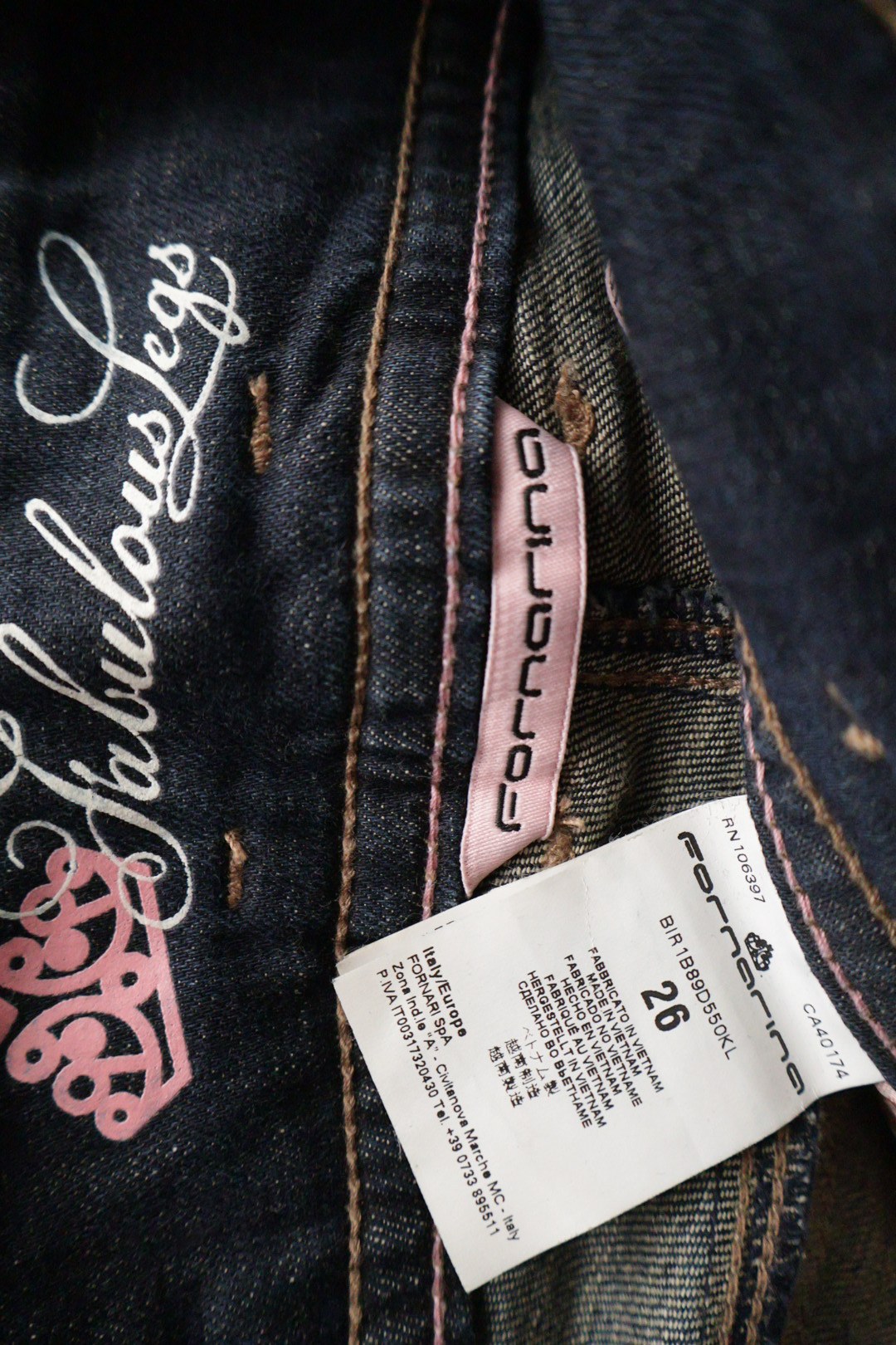 fornarina – blugi – etichetă – second-hand premium