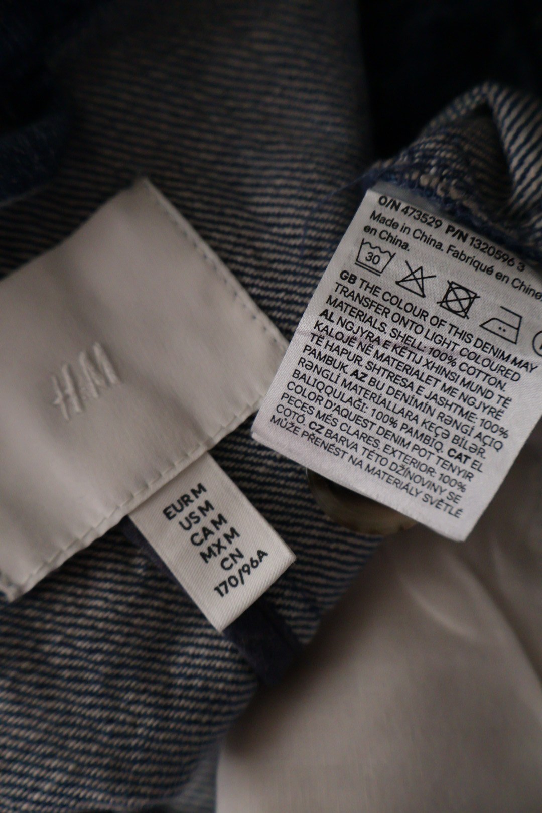 H&M – cămașă – etichetă – second-hand premium