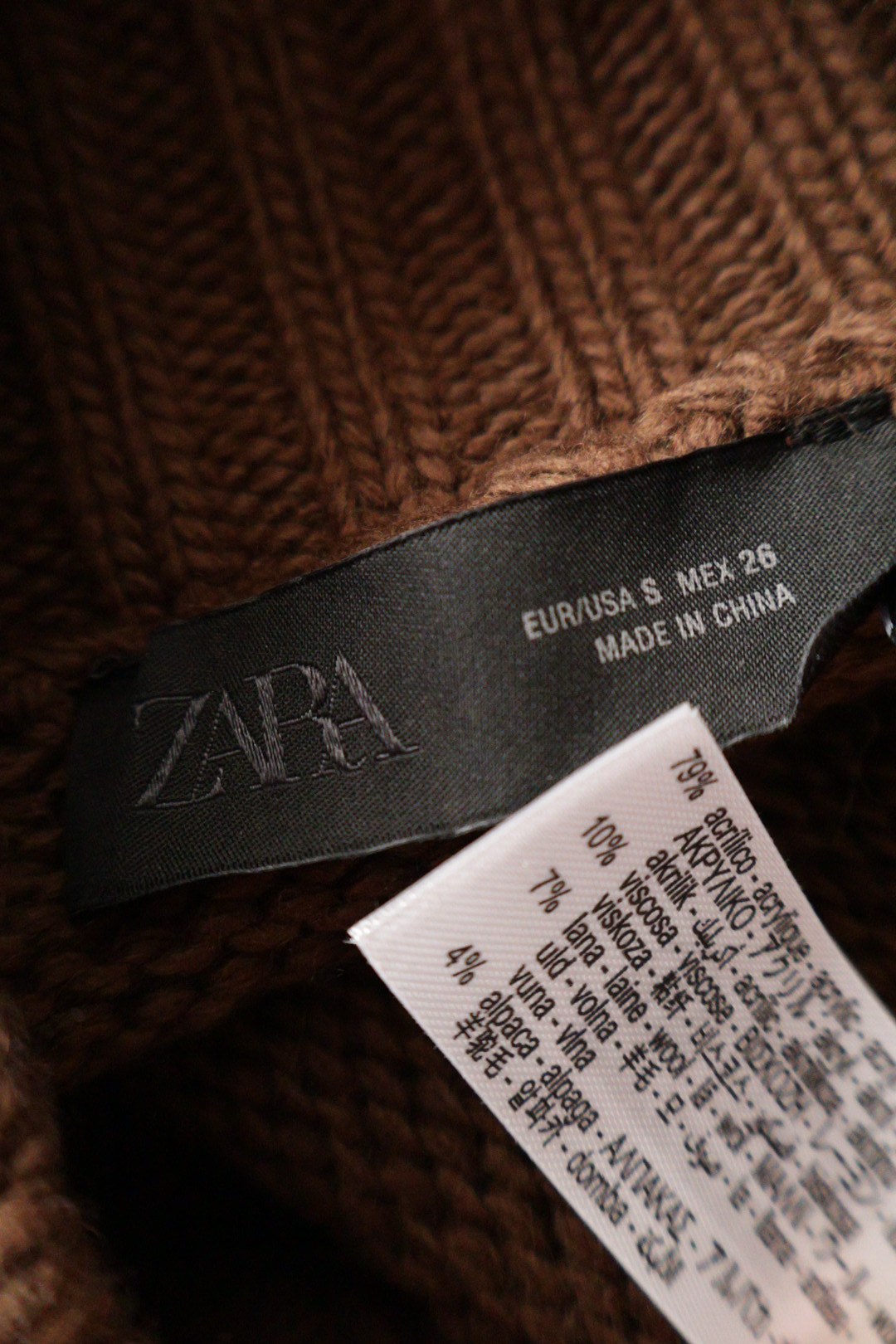 ZARA – bluză – etichetă – second-hand premium